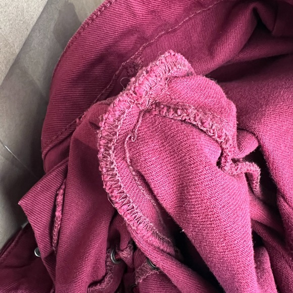 Cider Pants Womens XL Flare Red Lace Up Sexy 90s Retro - Picture 6 of 8